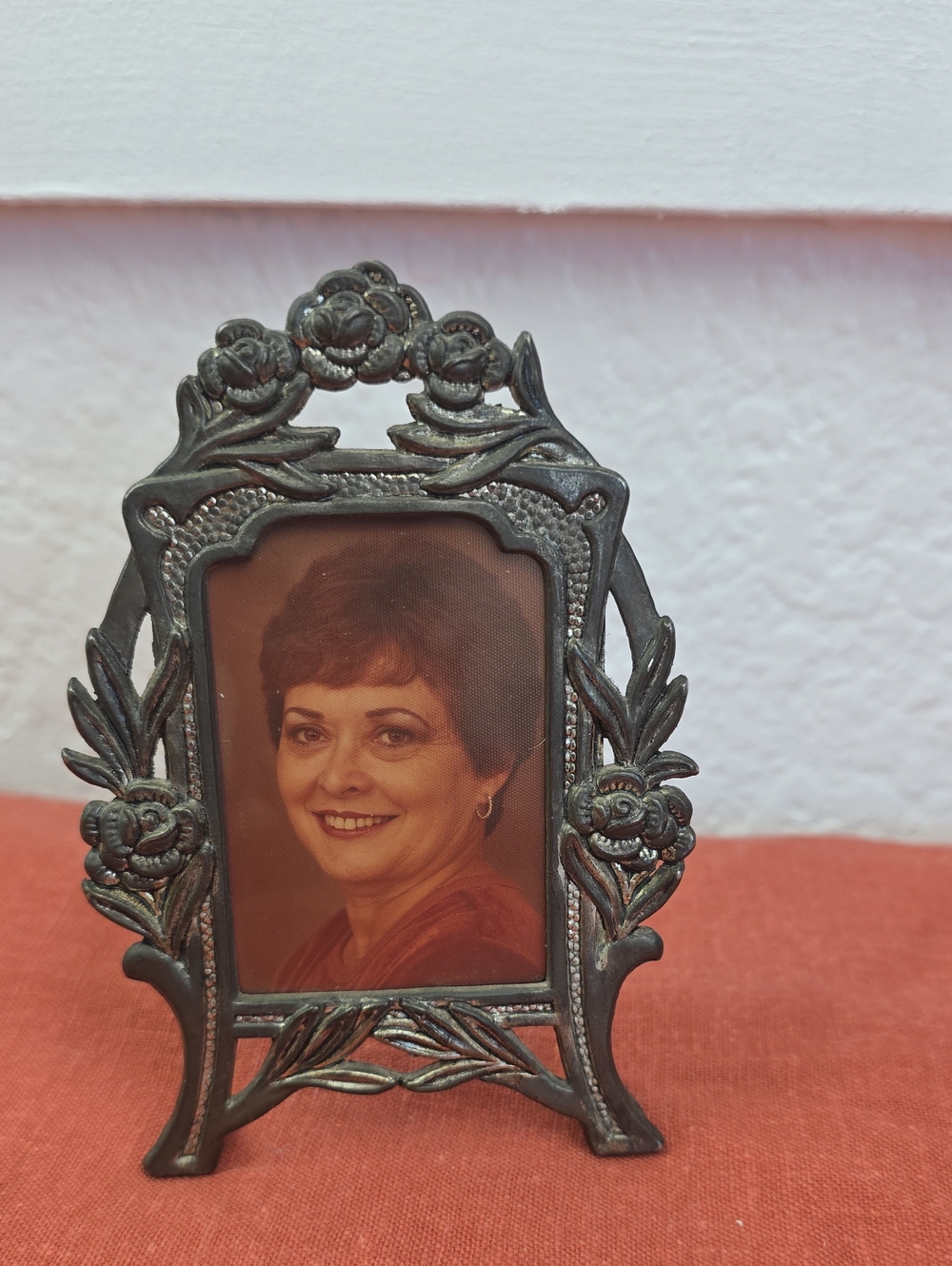 Vintage Miniature Metal Art Nouveau Frame